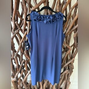 NWT Catherine’s Way Navy dress. Made in USA. The perfect fabric. Size XL.